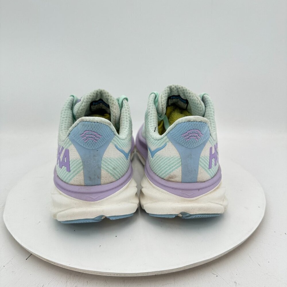 Hoka One One W Clifton 9 Women Size 9B 1127896-SOLM Sunlit Ocean Lilac Mist - Picture 5 of 11